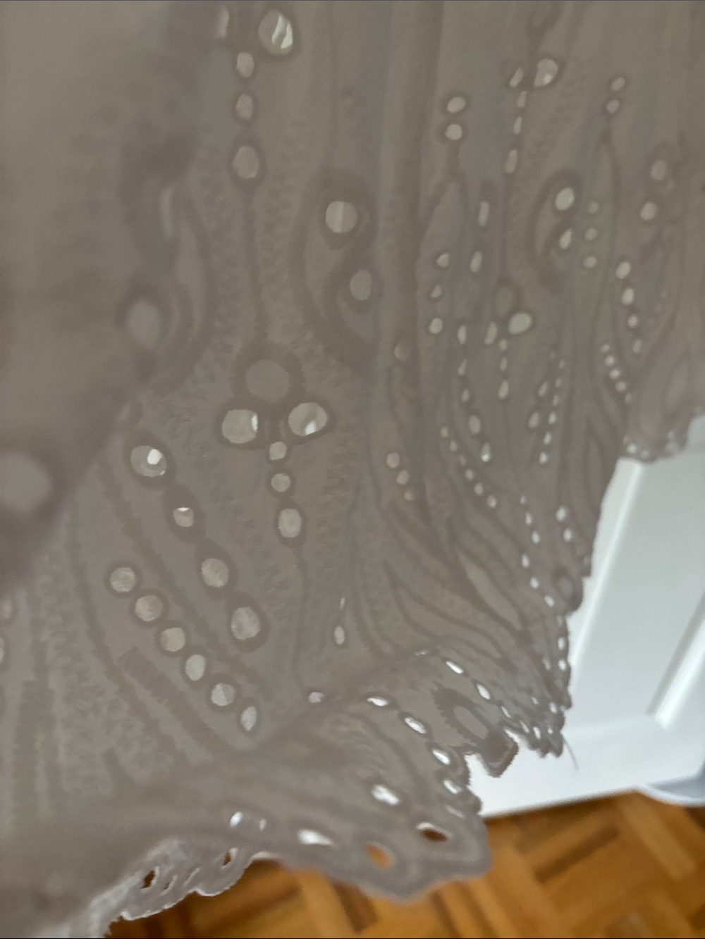 6. Adiva Eyelet White Tiered A-Line Skirt - Picture 8 of 13